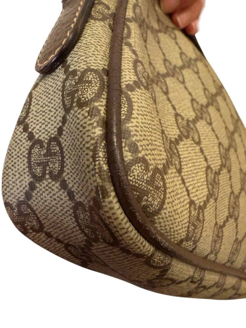 Vintage Gucci Brown GG Supreme Canvas Crossbody Bag - Picture 9 of 16